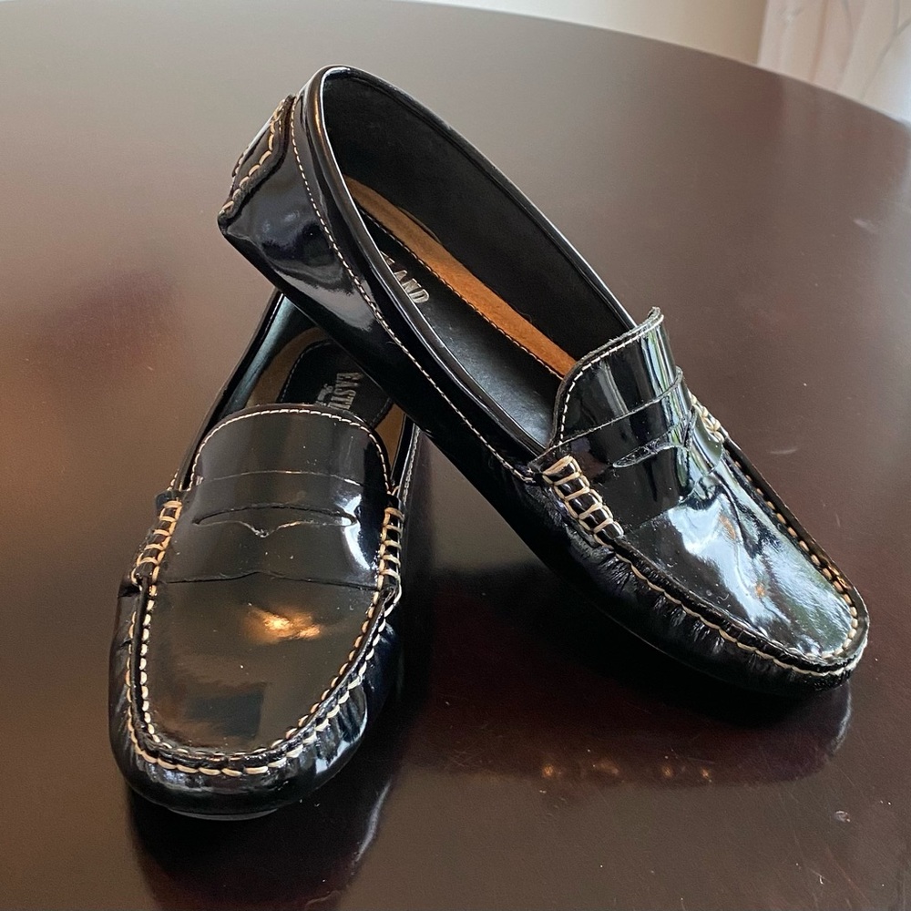 Eastland Women's Black Patent Leather Penny Loafers Flats Size 7